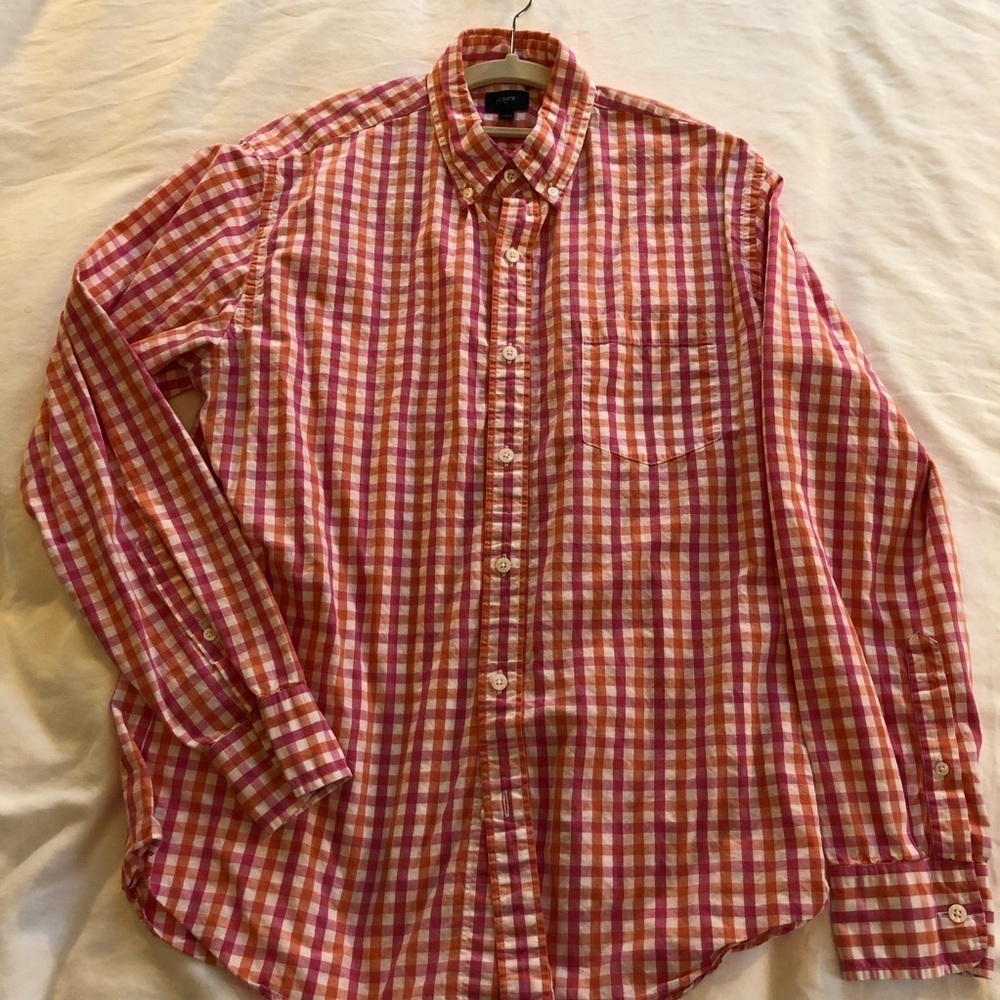 J. Crew Gingham Button Down